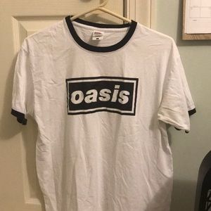 Vintage Oasis Band Ringer Tee 